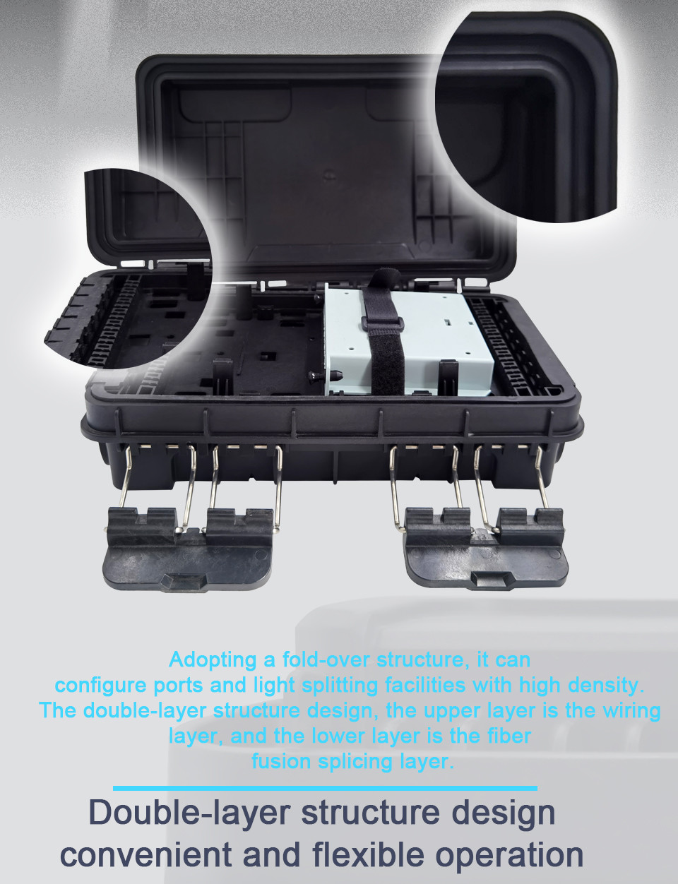 TTP FTTH 8cores Splicing Pipeline Optical Distribution Box