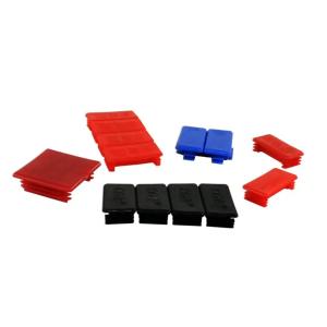 China Square Pvc Pipe End Caps 41x41 41x21 41x62 Interpolant Plug Cap Cover factory