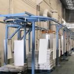 Metallic Item Industrial Overhead Conveyor System Coating Solution For Oversized