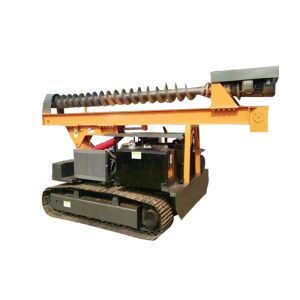 Ground Screw Helical Construction Pile Drilling Machine With 4105 Turbocharged