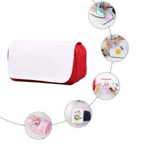 Double Layer Sublimation Pencil Case Blank DIY Custom Polyester Sublimation