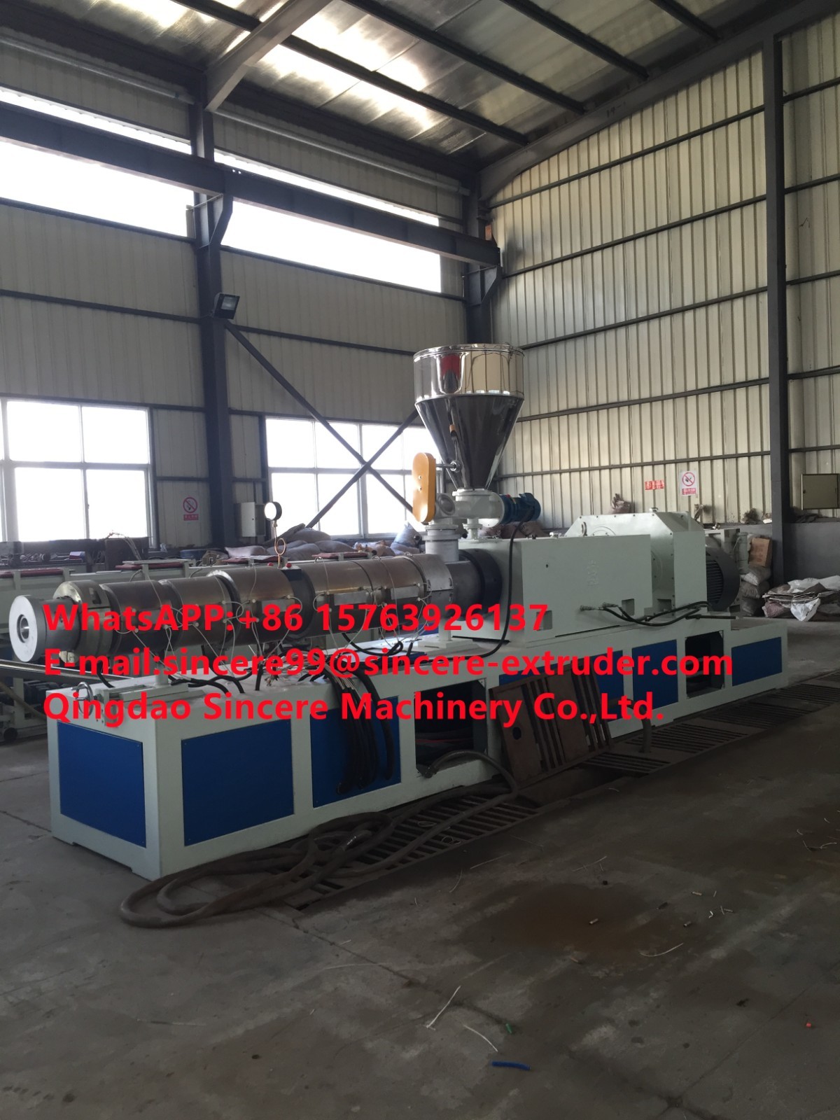 Wood Plastic WPC UPVC Window Profile Extrusion Machine for Wallboard Profiles