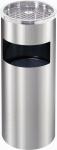 Shopping Mall Round Standing Ashtray Metal Waste Bin