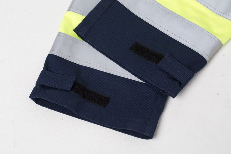 HIVIS Fire Retardant Bib Trousers , 99% cotton anti-statics fabric safety bib pants