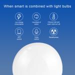 Household Graffiti Bluetooth RGB Wifi LED Bulb 9W Bulb Atmosphere Decoration