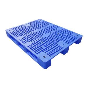 China Polypropylene Plastic 140x110 Injection Pallet Blue HDPE factory