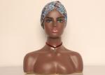 Full Bust Bald Mannequin Head With Shoulders 53cm Head Circumference