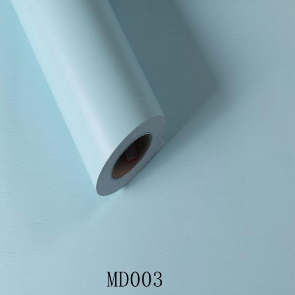 Vinyl Wallpapers 3D Texture Korean Design Mildew Proof Solid Color PVC Adhesive Wallpaper Wall Sticker Furniture Sticker