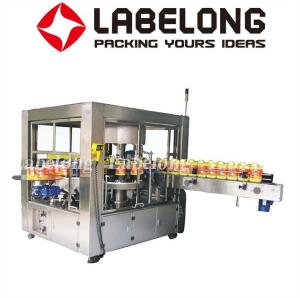 Silver Grey Automatic Labeling Machine For Round And Square Bottles