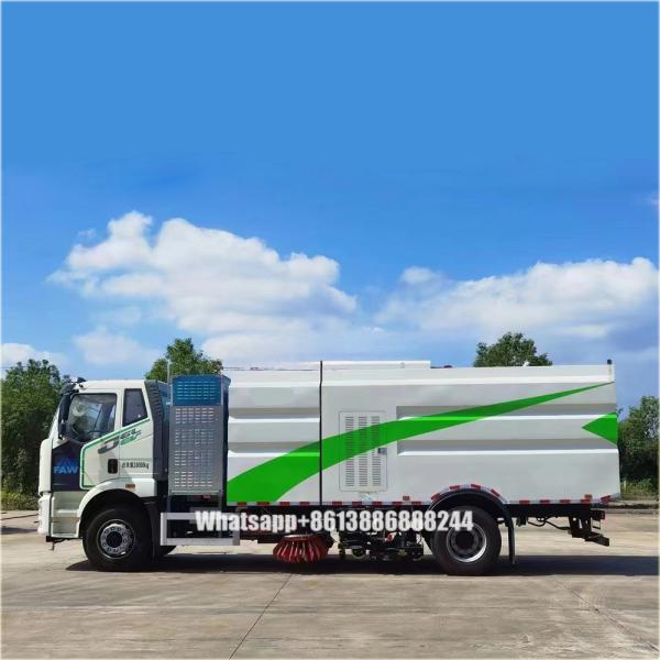 FAW 11000 Liters New Energy Sprinkling Road Sweeper Road Cleaning Lorry