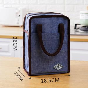 China 600D Polyester L18.5cm Insulated Lunch Cooler Bags factory
