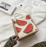 Supermarket Grocery Food Lunch Cotton Jute Bag For Women Organic Eco Friendly