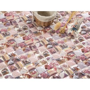 China Pink 300x300mm Ceramic Rustic Tile for Indoor Floor factory