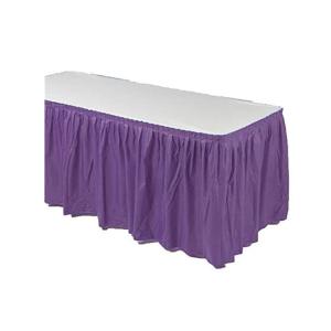 China Waterproof Disposable Table Skirts For Party factory