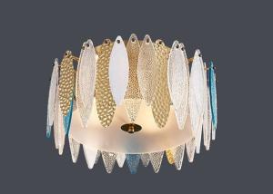China Factory Price Modern Colorful Big Glass Led Ceiling Lamp For Home factory