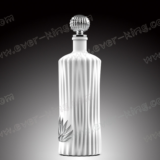 Whisky Brandy Empty Glass Bottles 750ml With Stopper Cork