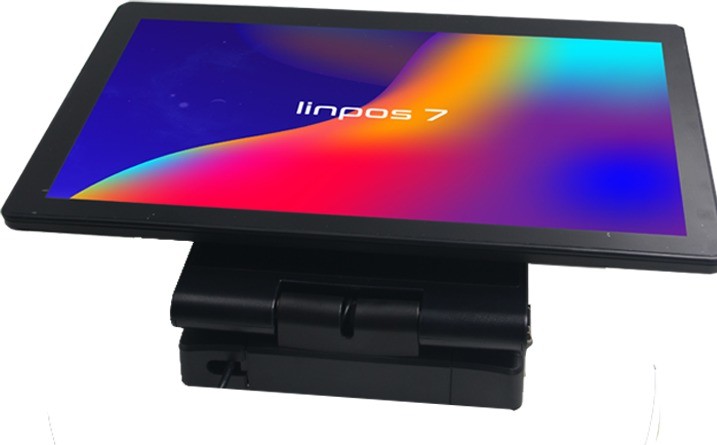 Foldable All-In-One POS Machine with Dual Screens Android Support and MSR Card