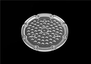 China Clear PC High Power LED Lens , 64 LED Reflectors Optics IP65 For Round Highbay Light factory