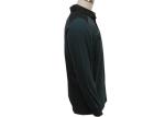 Button Down Long Sleeve Mens Polo T Shirts Stand Up Polo Collar T Shirt