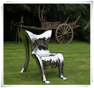China Abstract Shape Polished Stainless Steel Sculpture / Steel Artworks Artists Sculpture factory