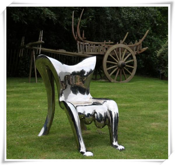 Abstract Shape Polished Stainless Steel Sculpture / Steel Artworks Artists