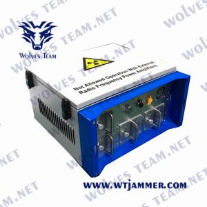 China 2500m WIFI GPS GSM RF Signal Drone Jammer 600W Waterproof Military factory