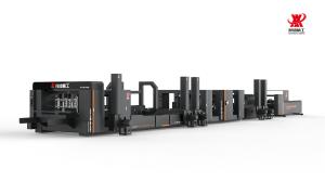 China Single Automatic Folder Gluer Stitcher 1200/Min PLC Controlled Black 75kw factory