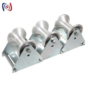 China 10kN Linear Angular Cable Roller Underground Cable Pulling Tools factory