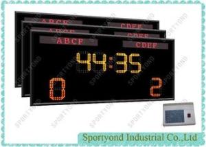 China Single Sided Football Electronic Score Boards With Team Name And Timer factory