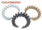 8.5 Ga Black Upholstery Seat Springs , Zig Zag Chair Springs Chrome Plating