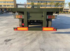 China 3 Axle 40FT 20FT Container Chassis Skeleton Truck Semi Trailer for Container Transport factory