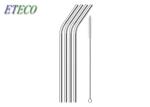 FDA Reusable Metal Straws Short , 8.5" Stainless Steel Reusable Drinking Straws