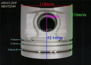 China Mitsubishi Engine Parts 6D16T Diesel Engine Parts Piston ME072549 factory