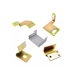 Metal Stamping L Shaped Galvanised Brackets Vibration Polishing