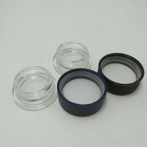 China 1oz Childproof Screw Cap Cosmetic Jars Push Safety Caps Jar factory