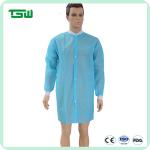 Unisex 50gsm Knitted Cuff Disposable Lab Coat