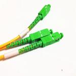 Yellow 2 Way Optical Splitter For FTTH Network 1260-1650nm Wavelength