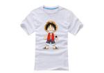 Round Neck Casual T Shirts Silk Screen Printing White Colour Eco - Friendly