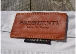 Embossed Custom Leather Clothing Patches , Creative Leather Flight Jacket