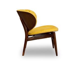 China Custom Made Eco Friendly Wood And Fabric Dining Chairs For Cafes / Bar / Meeting Room factory
