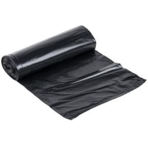 China Plastic Customized PLA Biodegradable Trash Bags Black Color On Roll factory