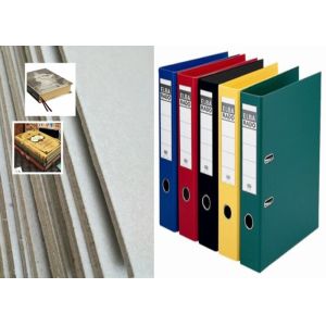 China Professional Hard Stiffness Gray Paperboard , Arch File Uncoated 2mm Greyboard on sale