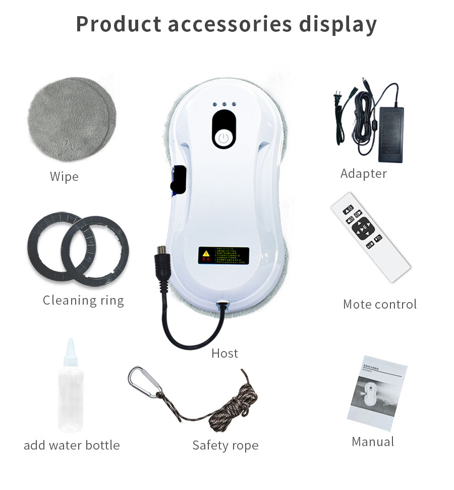 4Mins/M2 Clean Smart Robot 65dB 50Hz Robotic Window Cleaner Skyscraper
