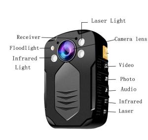 China Mini 4K Police Worn Camera Wireless Law Enforcement 1080P video camera 5.0 MP CMOS Sensor factory