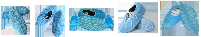 Anti Dust Skid Resistant CPE Shoe Cover For Cleanroom