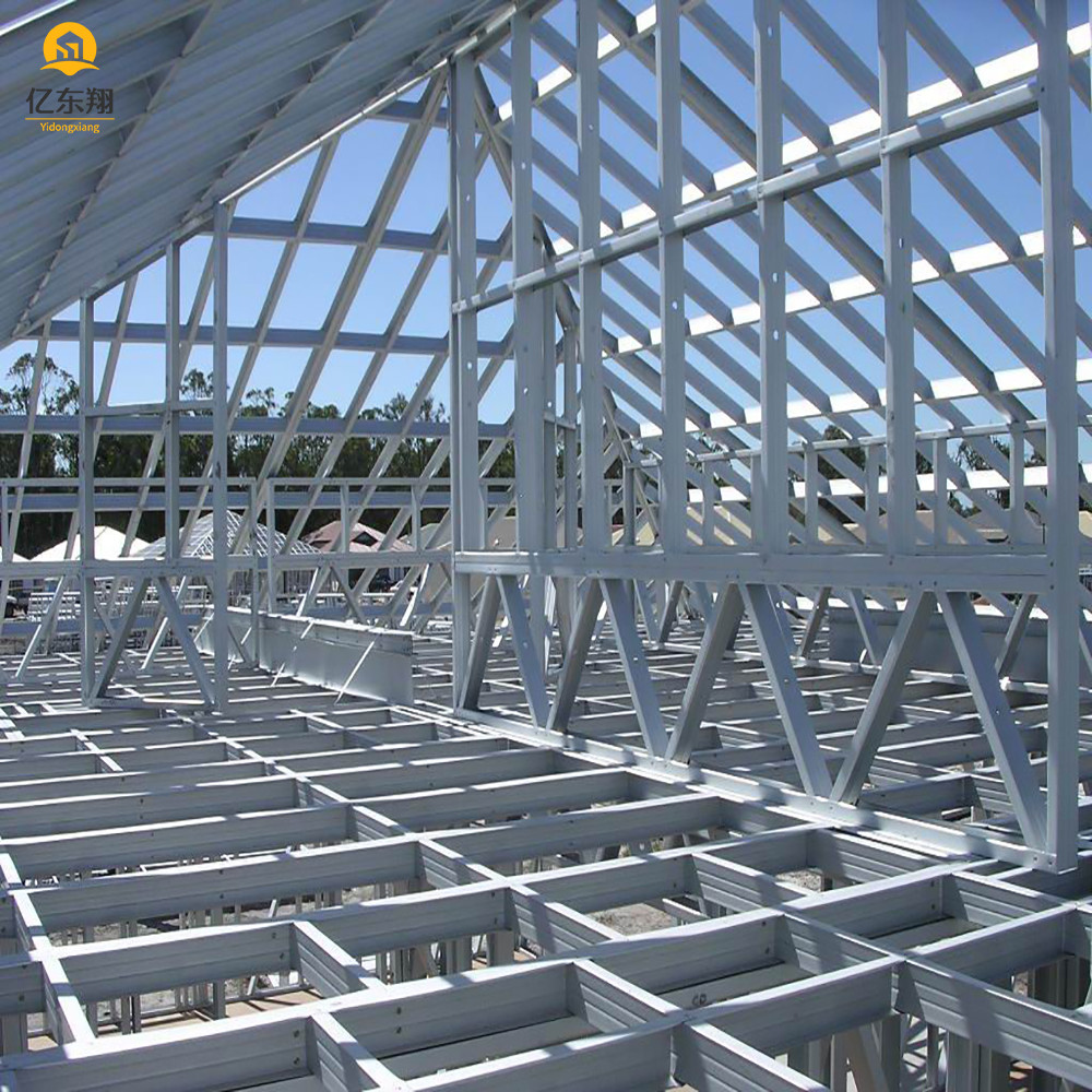 Industrial High Rise Steel Building Construction Prefab Steel Portal Frame Warehouse