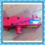 Red Hyva Dump Truck Valve 14767322 Mounted In Line On Oil Tank Single Pressure
