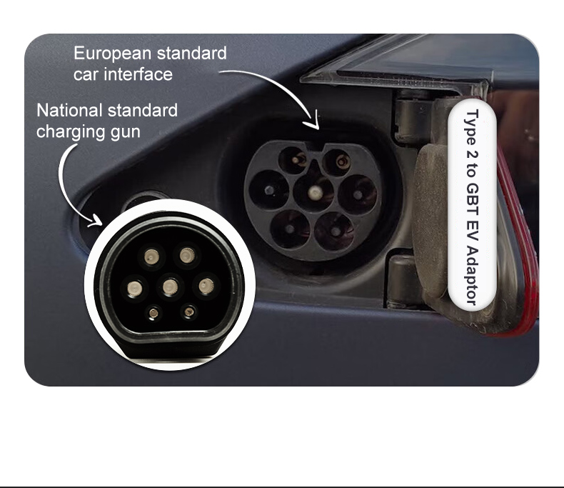 32A 1 Phase 7.2kW EV Charging Cable for Mercedes Benz C350 and Customizable Support Customization Type 2 to GBT Adapter