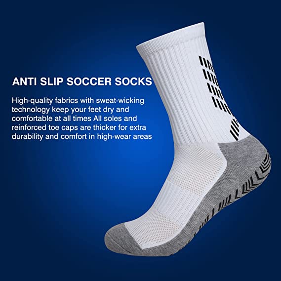 Regular Style Custom Design Men's Soccer Socks with Anti Slip Grip Gift Football Backpack