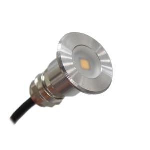 China Color Change 12V DC 1W Waterproof LED Deck Lights factory